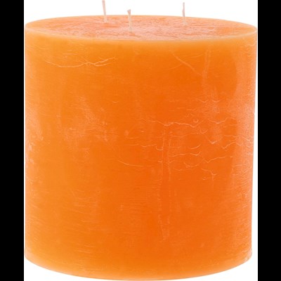 Kerze Dreidocht orange 15 x 15 cm